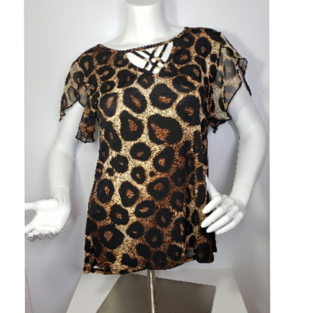 🐆Adele & May Leppard blouse🐆